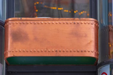 Pin Kopyalama Uzayı ile Bakır Metal Arkaplan