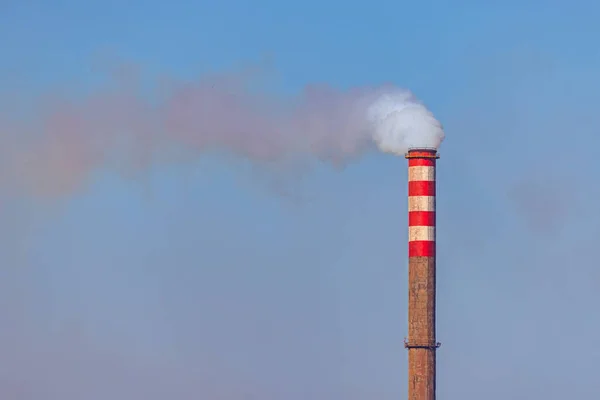 Steel Mill Factory Chimney Air Pollution Environment Problem — Stock Photo, Image