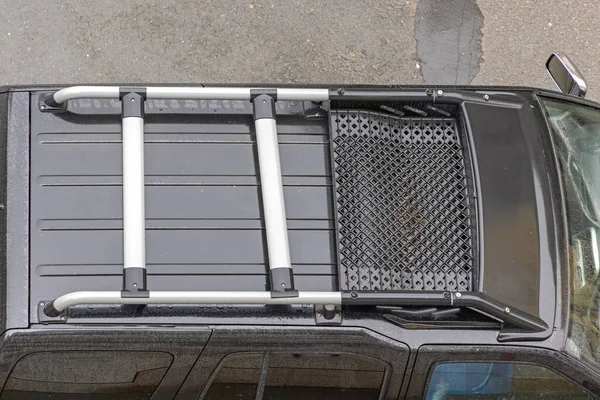 Roof Rack Cargo Net Suv Top View — 스톡 사진