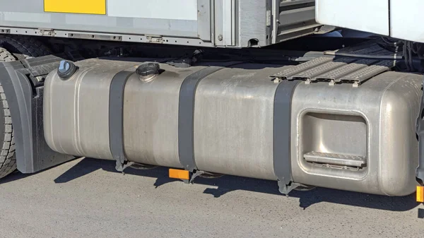 Big Diesel Blue Tanks Long Range Lorry Truck — Stock Photo, Image