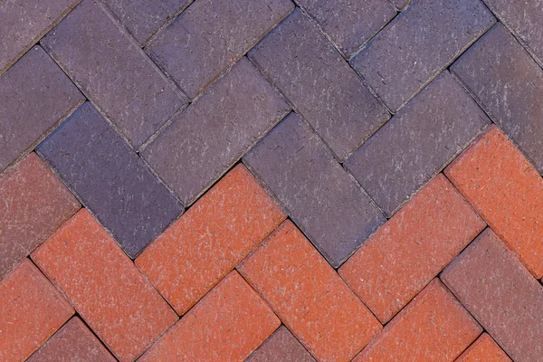 Black Red Floor Bricks Garden Pavement — Stock Photo, Image