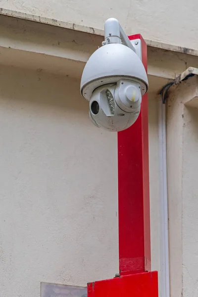 Kamera Cctv Kopuła Gimbal Pole Street Safety System — Zdjęcie stockowe