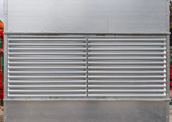 Secador Industrial Aberturas Grille Aço Inoxidável Metal — Fotografia de Stock