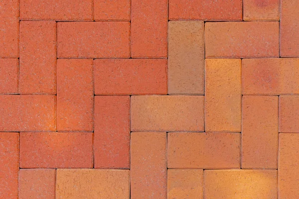 Briques Plancher Rouge Terre Cuite Pour Chaussée Extérieure Jardin — Photo