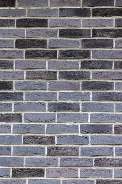 Grey Black Bricks Building Wall Exterior Background — Stock Photo, Image