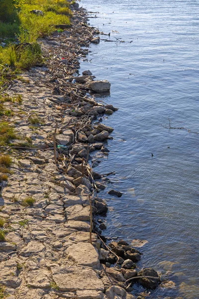 River Danube Rocky Coast Smederevo Serbia — Stock Photo, Image