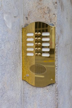 Golden Plated Intercom İletişim Sistemi Çanı