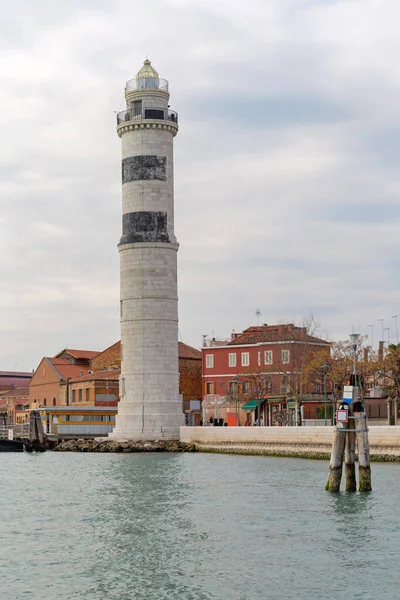 Faro Punto Riferimento Murano Island Venezia — Foto Stock