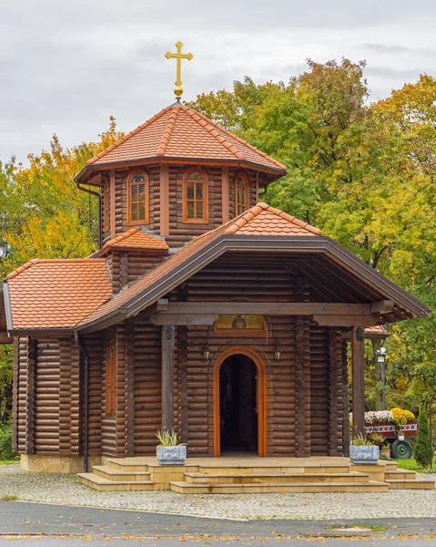 セルビア ベオグラード 2021年10月23日 木造正教会聖デポ シュテファン ラザレヴィッチ アバラ山山頂 — ストック写真
