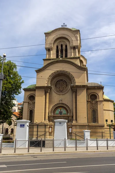 Belgrado Serbia Septiembre 2021 Iglesia Ortodoxa San Alejandro Nevski Belgrado — Foto de Stock
