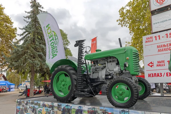 Novi Sad Serbien September 2021 Retro Green Tractor Agro Tech — Stockfoto
