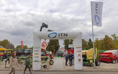 Novi Sad, Sırbistan - 21 Eylül 2021: Itn Group Booth Tarım Fuarı Tarım Malzemeleri Fuarı.