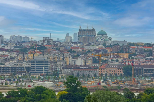 Das Alte Belgrad Serbien Stadtbild Skyline Sommertag — Stockfoto