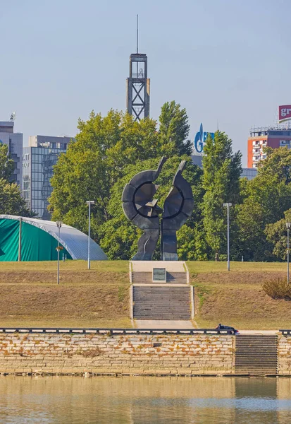 Belgrado Sérvia Outubro 2021 Monumento Vítimas Campo Concentração Sajmiste Marco — Fotografia de Stock