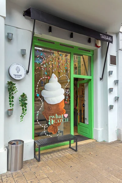 Belgrad Serbien September 2021 Taiyaki Shop Japanisches Eis Und Asiatische — Stockfoto