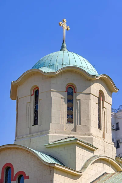 Croix Église Dôme Intercession Sainte Vierge — Photo