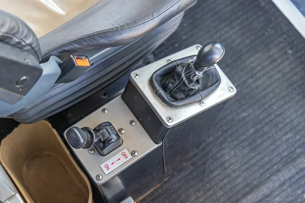 Gear Shifter Handle Parking Brake Lever Bus Coach — Stock Photo, Image