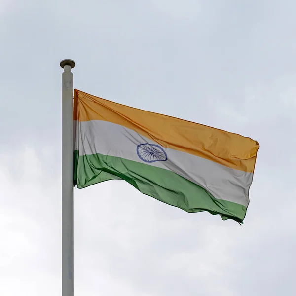 National Flag Republic India Cloudy Sky — ストック写真