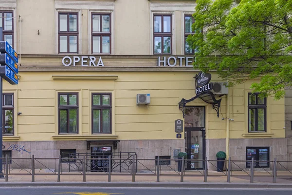 Belgrad Serbien April 2022 Garni Hotel Opera Centrum Vår Europa — Stockfoto