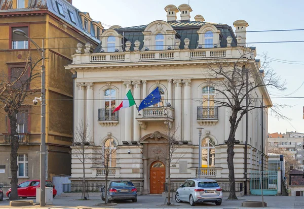 Belgrad Serbien März 2022 Italienisches Kulturinstitut Der Kneza Milosa Straße — Stockfoto