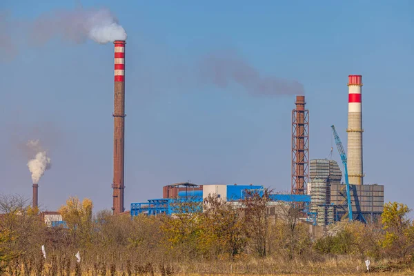Smederevo Serbia Octubre 2021 Steel Mill Hbis Group Factory Muchas — Foto de Stock