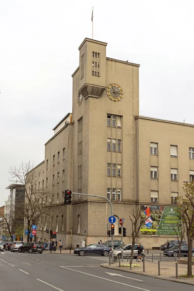 베오그라드 세르비아 March 2022 House Serbian Army Cultural Centre Building — 스톡 사진