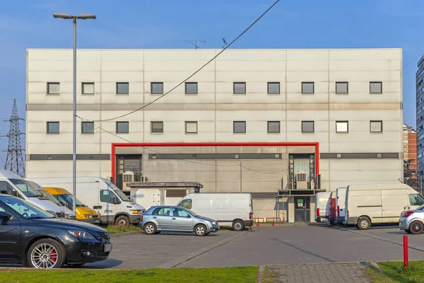 Belgrade Serbia March 2022 New Building Exterior Chinese Shopping Mall — Stock Photo, Image