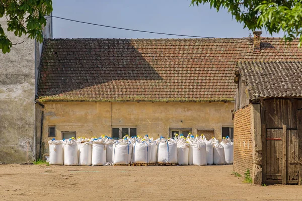 Granulated Material in Heavy Duty Plastic Bulk Bags Farm