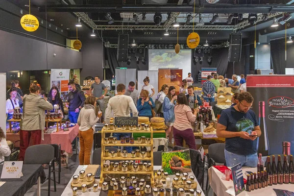 Belgrade Serbia May 2022 People Balkans Cheese Food Festival Event — ストック写真