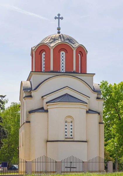 Heiliger König Stefan Von Decani Kirche Lazarica Gemeinde Zemun — Stockfoto