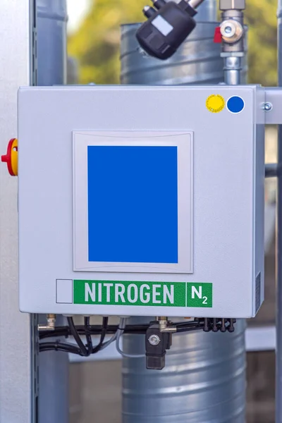 Контрольна Одиниця Nitgen Gas Generator Device Industry — стокове фото