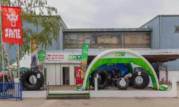 Novi Sad Serbia May 2022 Company Bkt Industrial Tires Booth — 스톡 사진