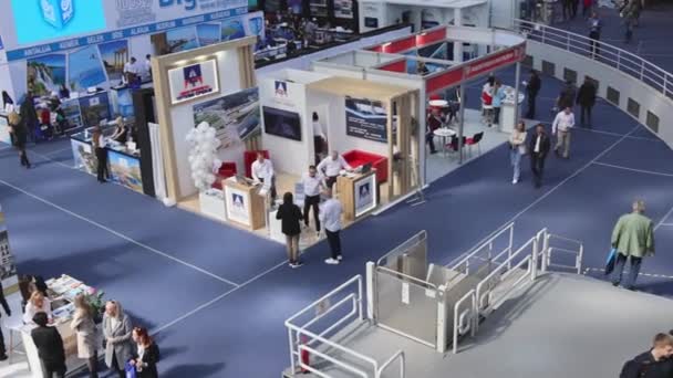 Βελιγράδι Σερβία Μαρτίου 2022 Έκθεση Travel Tourism Exhibition Show Στο — Αρχείο Βίντεο