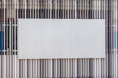 Park Garajı Dış Duvarı Boş Billboard Kopyalama Alanı