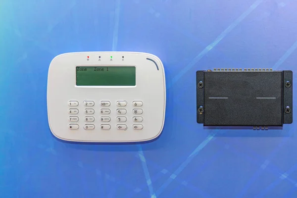 Smart Home Alarm Control Keypad Main Unit Security System — 图库照片