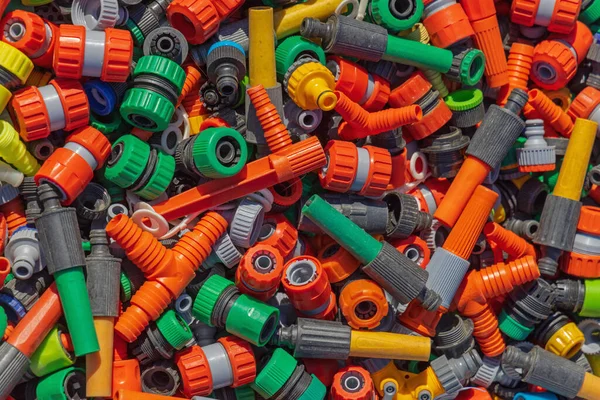 Plastic Hose Connectors Fittings Valves Gardening Equipment — 스톡 사진