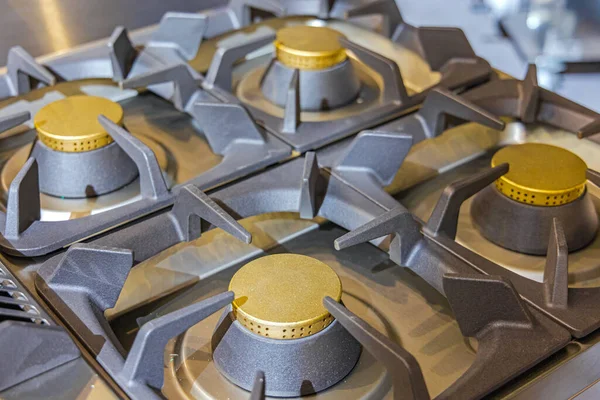 Dört Pirinç Yakıcı Merkezli Gaz Yanan Soba Tepesi