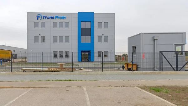 Dobanovci Сербія Вересня 2021 New Warehouse Building Transprom Company International — стокове фото