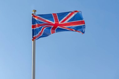 Union Jack Flag of United Kingdom Blue Sky