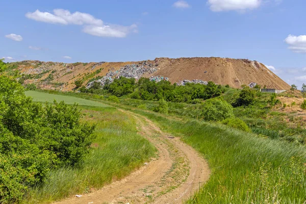 Road Communal Dump Site Landfill Non Hazardous Waste City — Stock Photo, Image