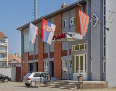 Sabac, Serbia - July 22, 2022: Football Club Team Macva Sports Stadium Building Nickname Provincial Uruguay.