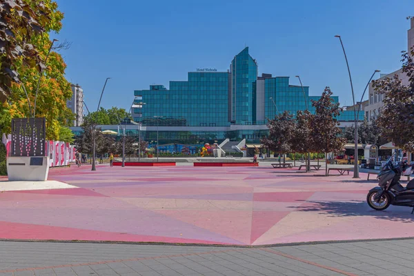 Sabac Serbia July 2022 City Square Kids Playground Pedestrian Area — Zdjęcie stockowe