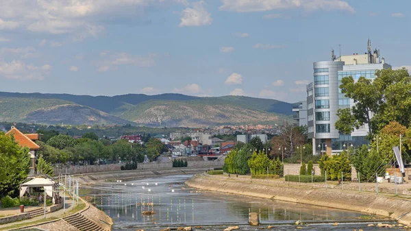 Low Tide Nisava River Nis City Summer Day — Stock Photo, Image