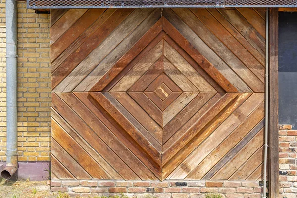 Decorative Vintage Style Wall Reclaimed Wood Planks — 스톡 사진