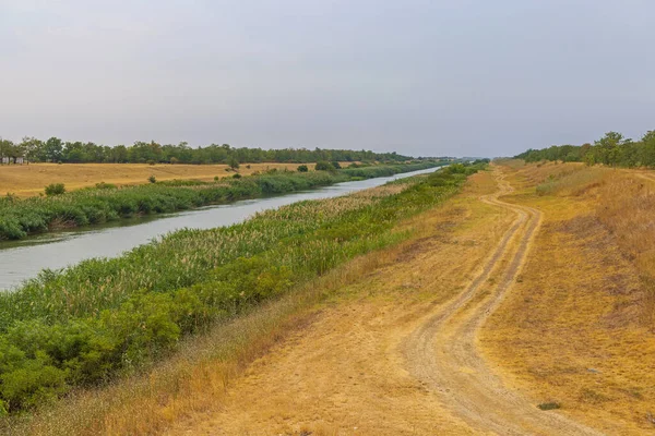 Danube Tisa Rivers Irrigation Canal Dtd Vojvodina — Stockfoto