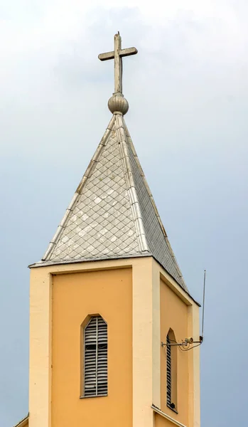 Kirchturm Des Abt Vendelin Dorf Crna Bara Serbien — Stockfoto