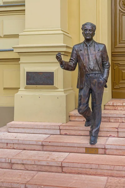 Szeged Hongrie Juillet 2022 Statue Bronze Szent Gyorgyi Albert Biochimiste — Photo