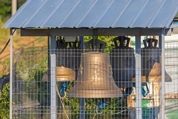 Nis Serbia August 2022 Brass Bells New Serbian Orthodox Church — Stock fotografie