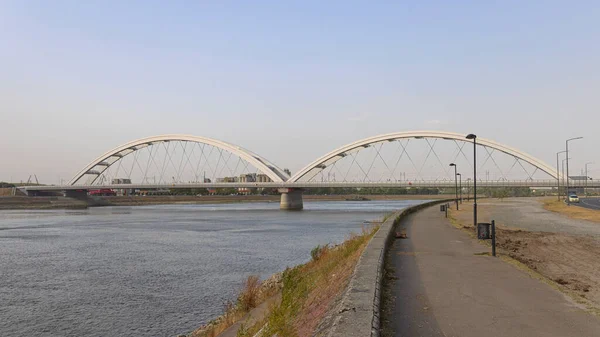 Зейский Мост Через Дунай Сербском Нови Саде — стоковое фото