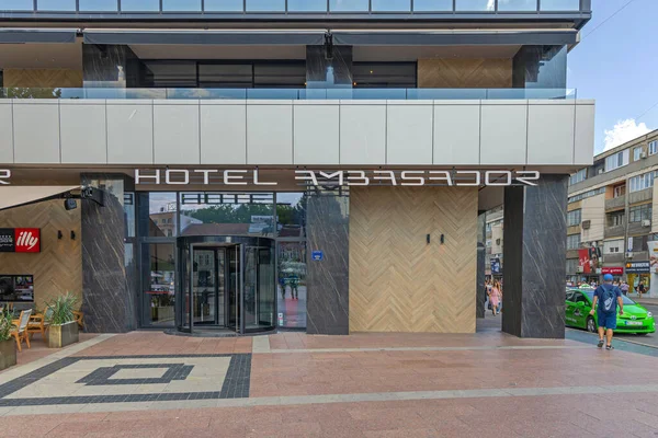 Nis Serbia August 2022 Entrance Five Star Hotel Ambassador King — Stock Photo, Image